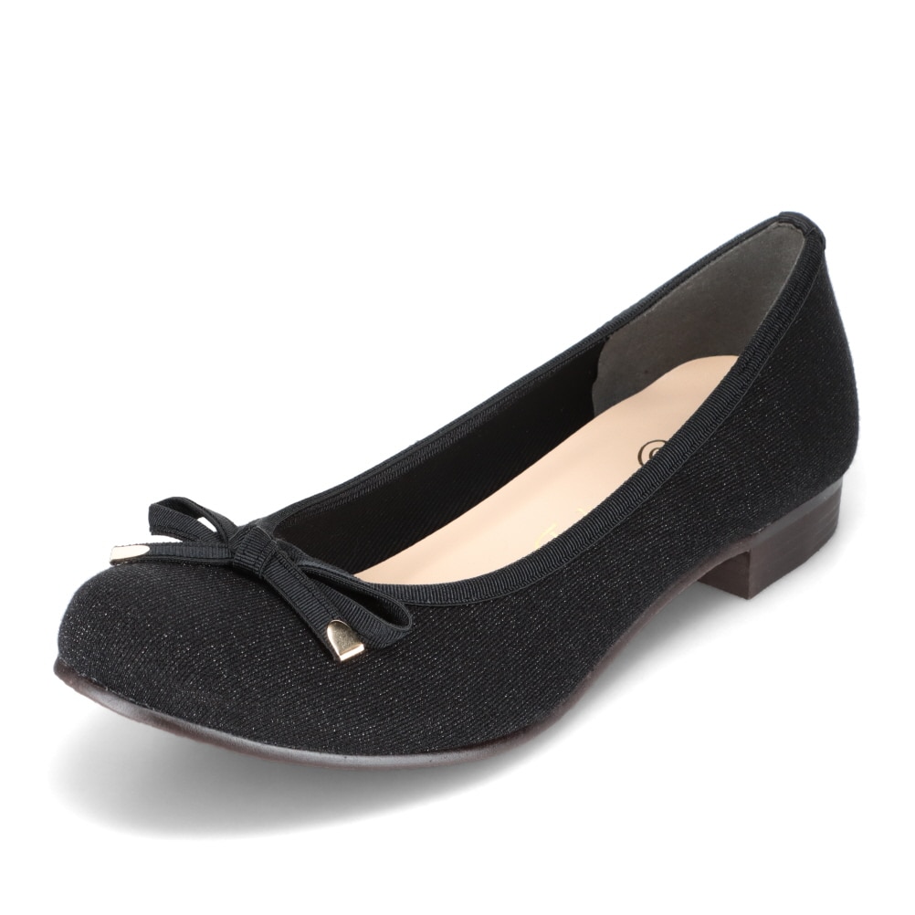 Feeling of Yui フィーリングオブユイ リボンバレエシューズ ブラック