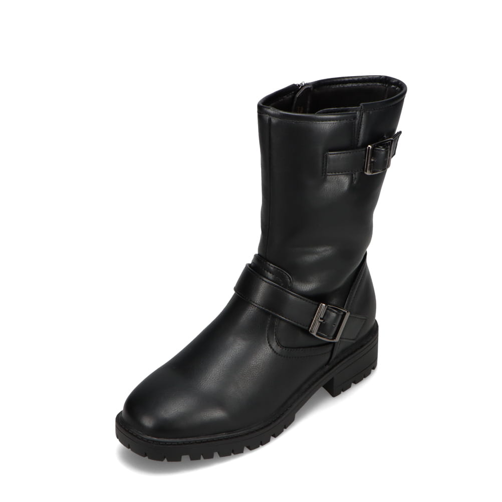 Zipper ジッパー エンジニアブーツ レディース ブラック | 靴