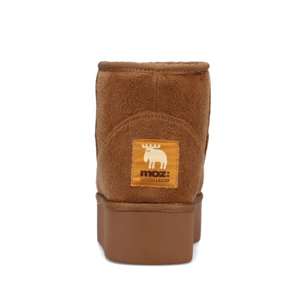 MOZ sweden モズ スウェーデン防滑 厚底ムートン風 ブーツ レディース