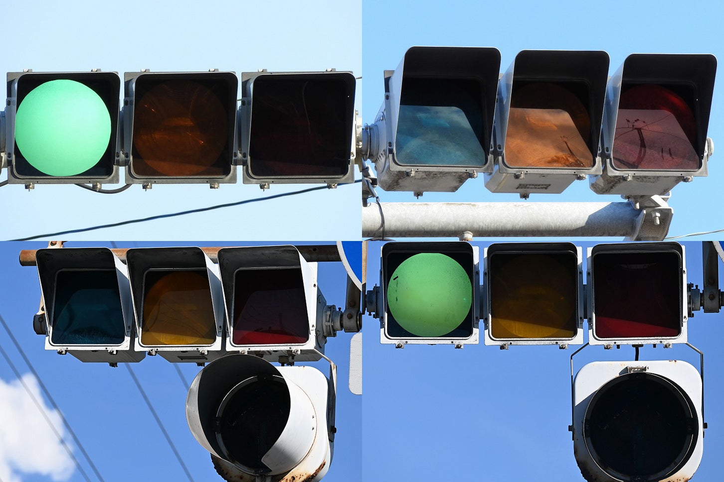 日本で絶滅寸前の激レア信号機！ アメリカ3M社製の「偏光灯器」が