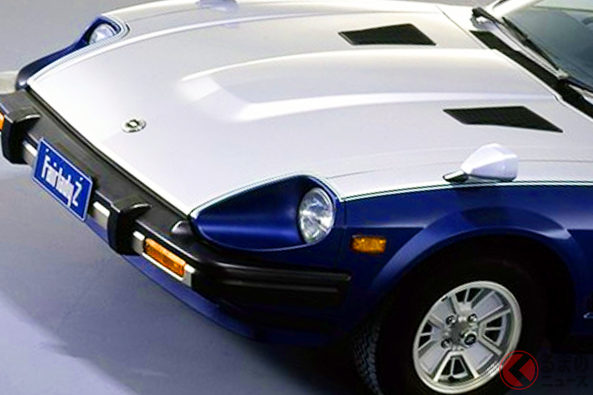 5本出しマフラー＆ガルウィング」のパトカーあった！ 斬新ボディな日産