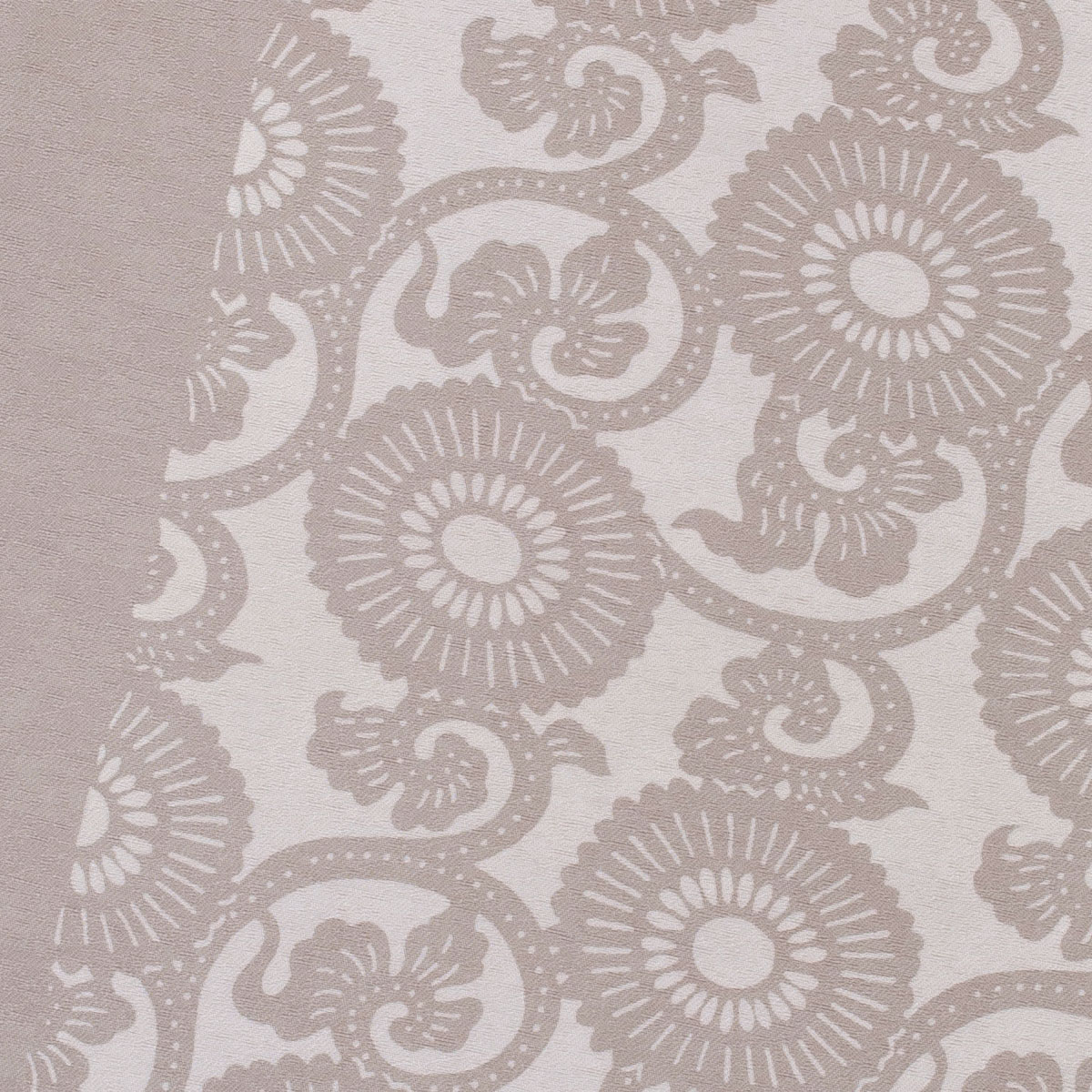 正絹名古屋帯【伊勢型染め／菊唐草】 - サキガケ