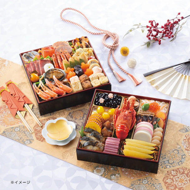 2025おせち「京風特大おせち【大納言】二段重」約4人前のお得通販