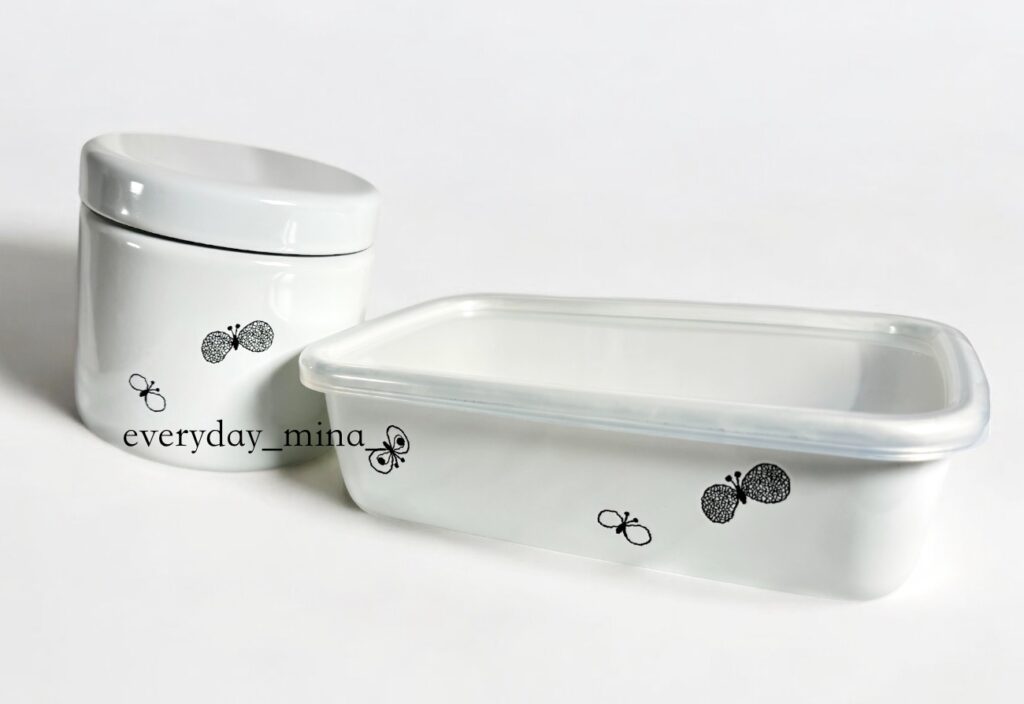 ミナペルホネン野田琺瑯choucho TUTU新品SとMセットでお箱付き choucho