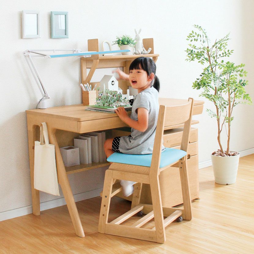 設置無料】幅110cm 浜本工芸 学習机 No.09 日本製 天然木 無垢材 ナラ