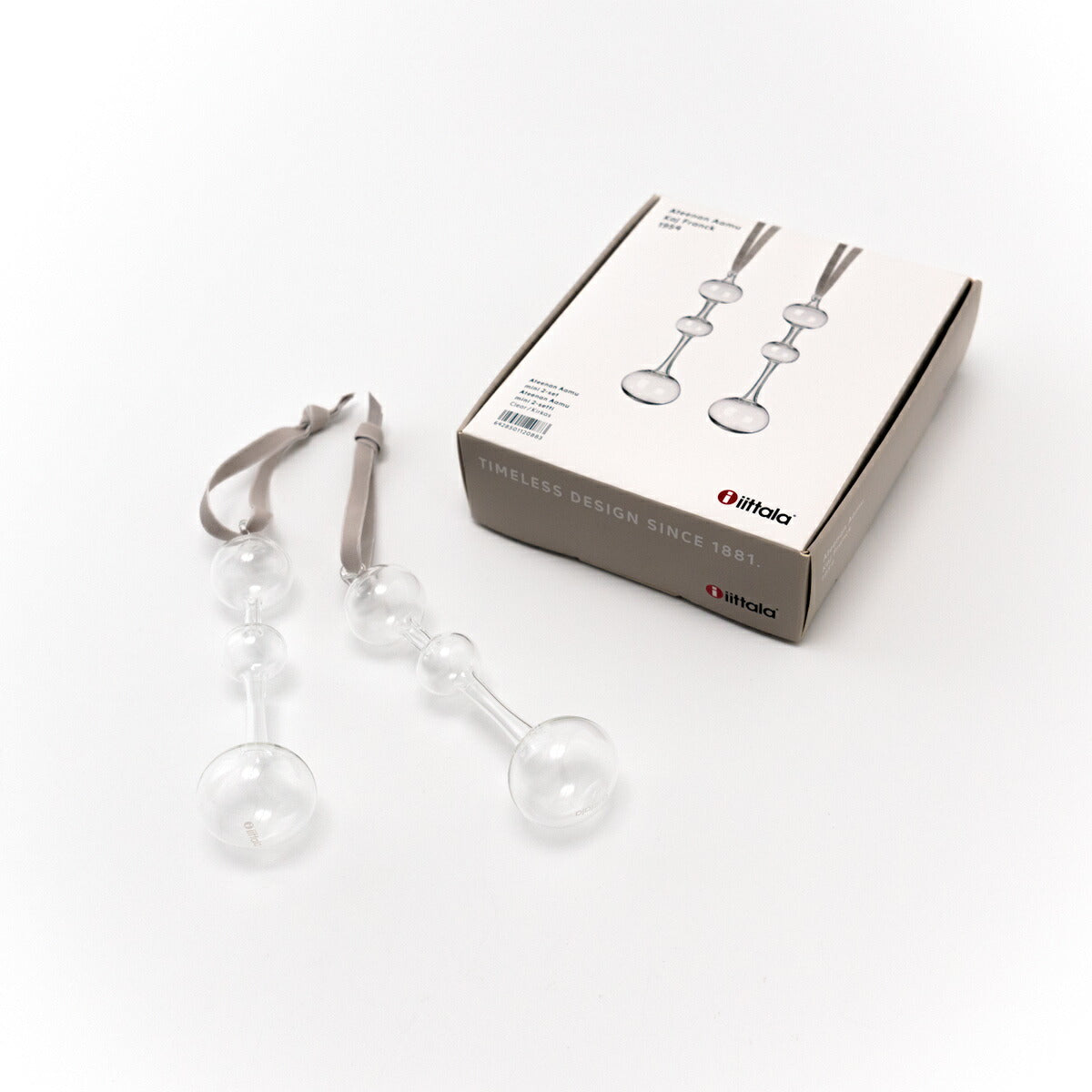 iittala イッタラ アテネの朝 オーナメント 2個セット ミニ Ateenan