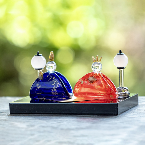 KUROKABE】お内裏様お雛様セット（青/赤） | KUROKABE | 黒壁公式