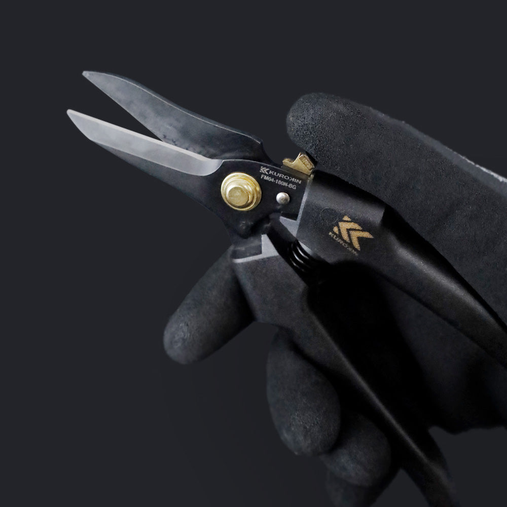 KUROKIN 黒金 電工ストレートバサミ FM04-180NL-BG