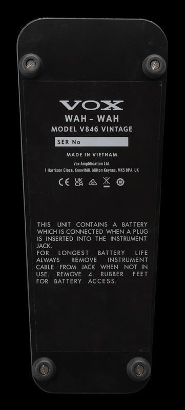 V846 Vintage Wah | 【クロサワ楽器店オンラインショップ】いい楽器と