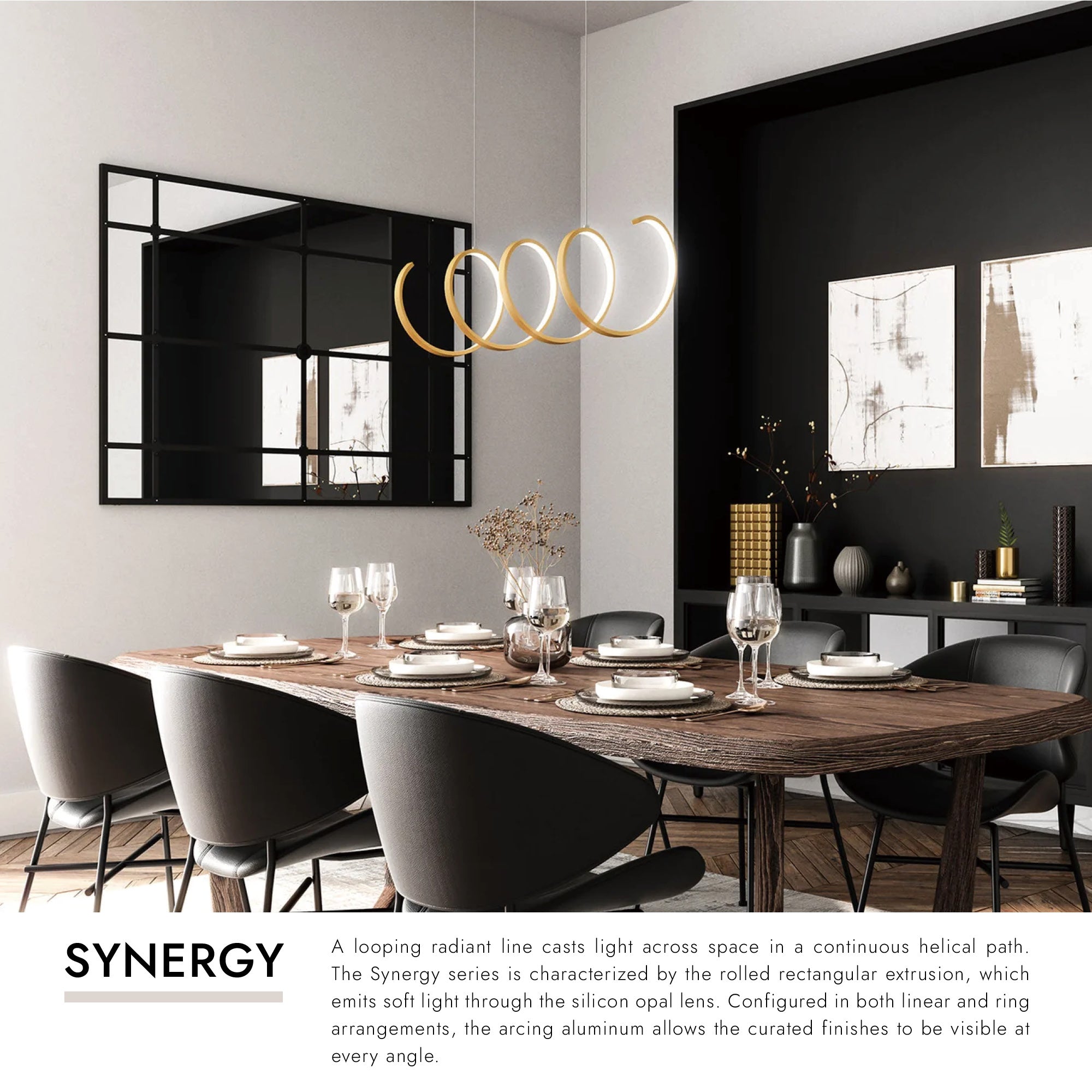 Synergy 42-in Linear Pendant – Kuzco Lighting