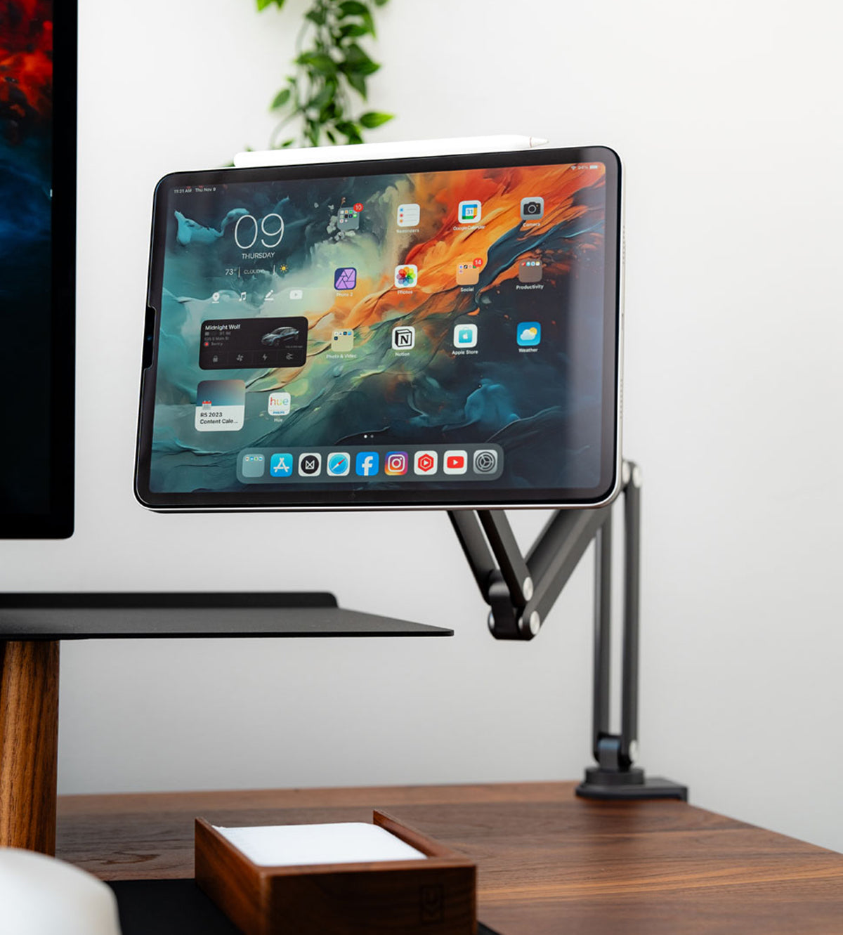 KUXIU X36 iPad用 マグネット式フレキシブル折りたたみスタンド