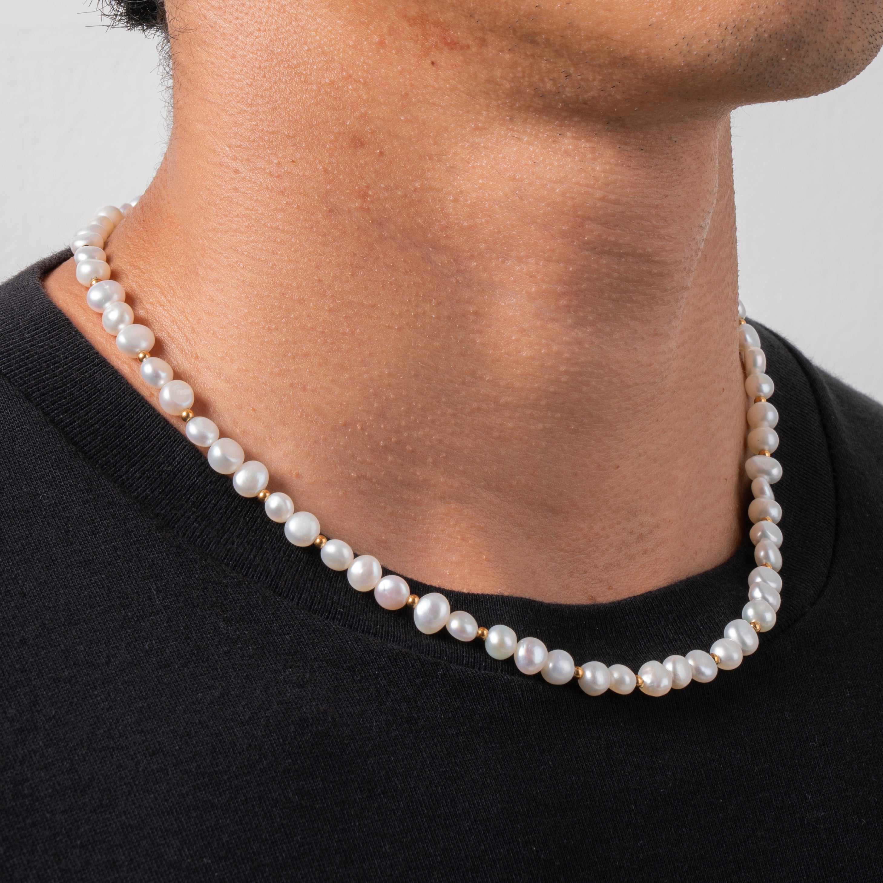 Real Pearl Necklace (Gold) – KY9 JM