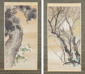 作品捧げ上達願うアートの見方望月玉泉・玉渓 花鳥図｜THE KYOTO｜京都新聞