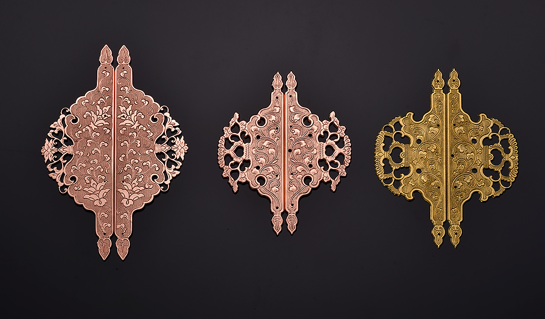 Y2978-2 時代物 金銀象嵌金具 金蒔絵 煙管入れ 煙草入れ 提物 ち Y2978-