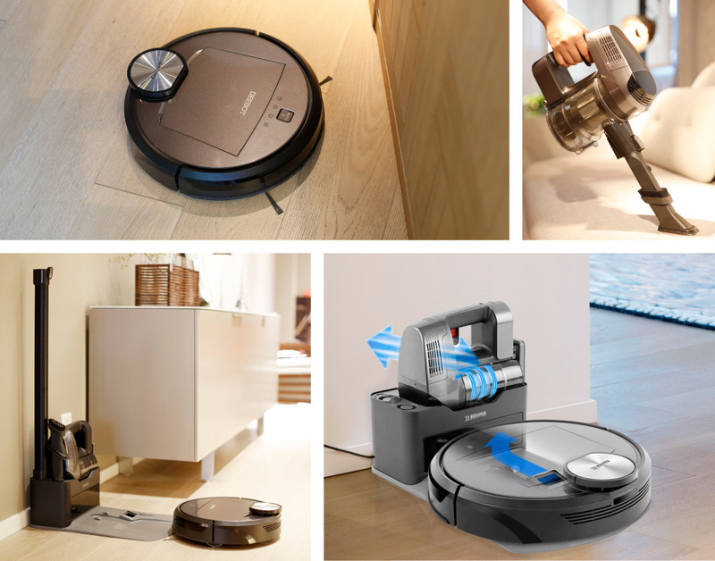 世界で初めて自動ゴミ収集機能搭載ロボット掃除機開発のエコバックス
