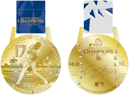 大谷翔平選手オフィシャルジュエリー 「WORLD SERIES CHAMPIONS K24