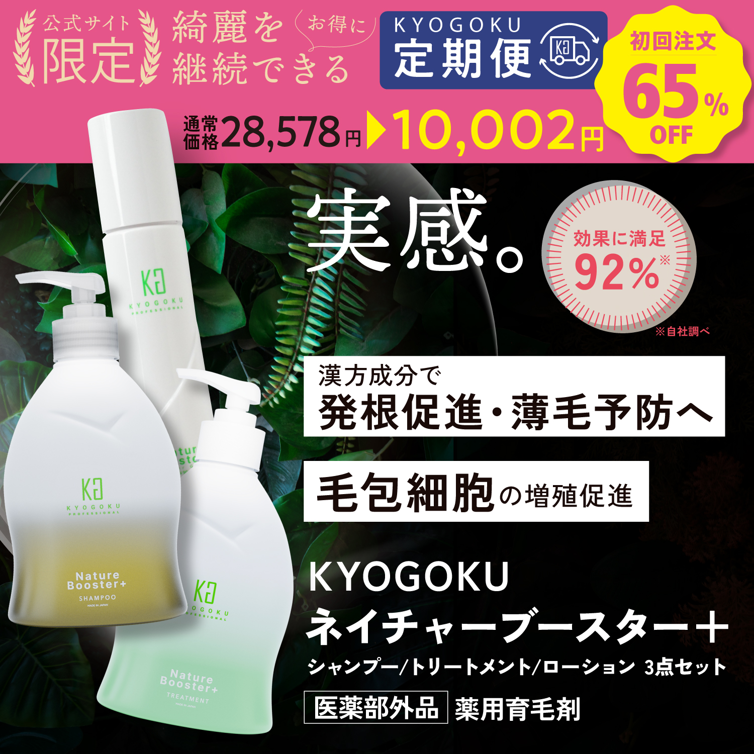 Kyogoku Professional / KYOGOKU ネイチャブースター 三点セット定期便