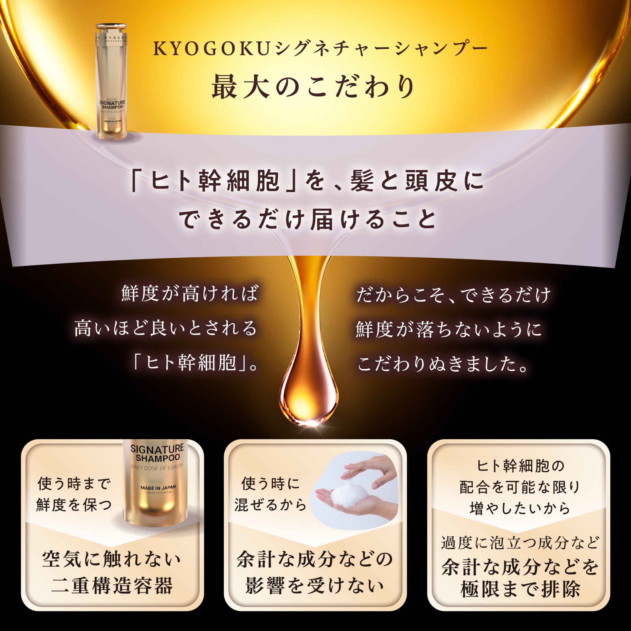 Kyogoku Professional / KYOGOKUシグネチャーシャンプー120ml 天然由来