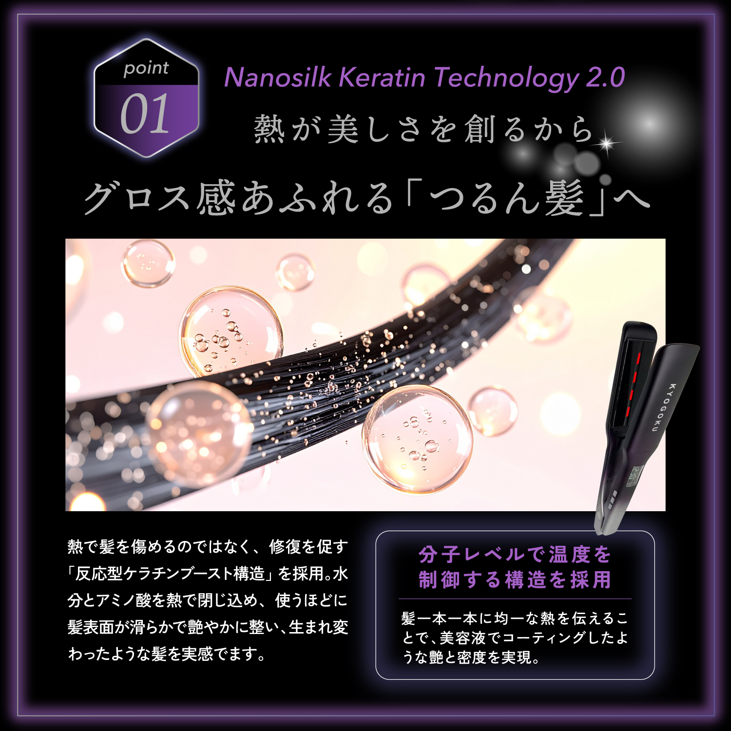 Kyogoku Professional / KYOGOKU ナノシルクケラチン ストレート