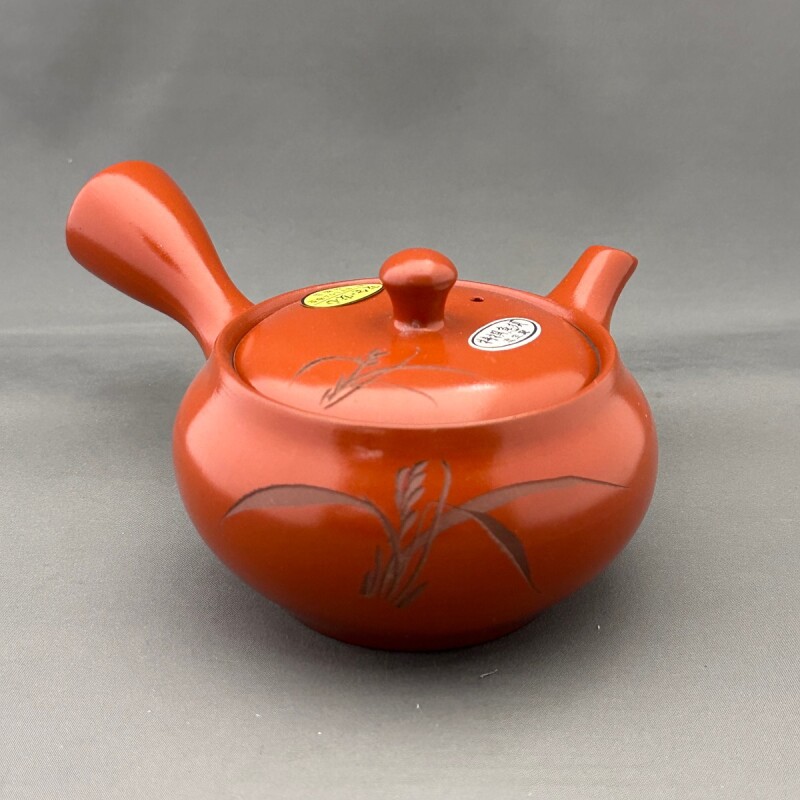 朱泥平網急須｜茶器・煎茶道具｜京なごみオンラインショップ