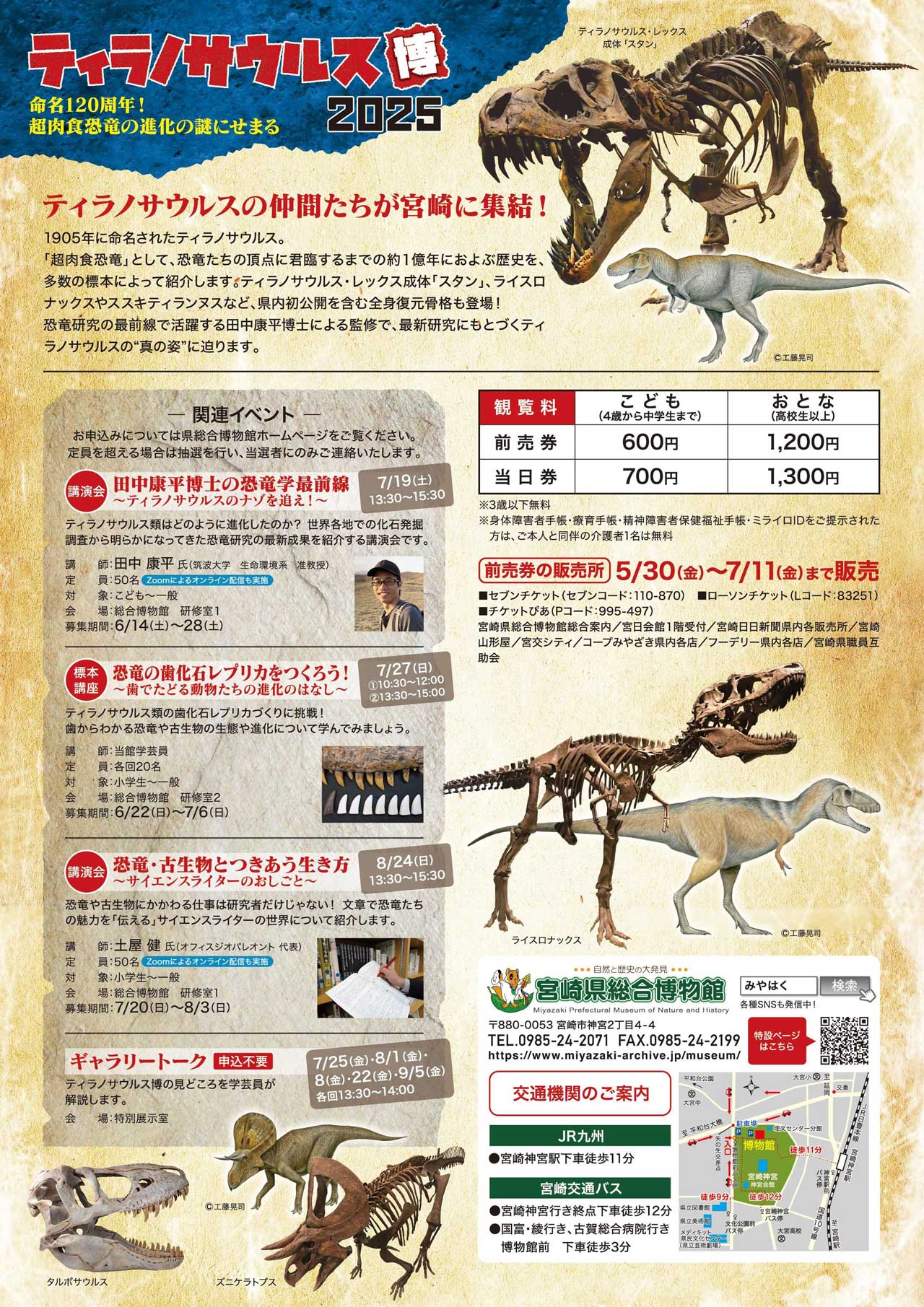 宮崎県総合博物館 特別展「ティラノサウルス博2025」 - 【恐竜＋】プレ