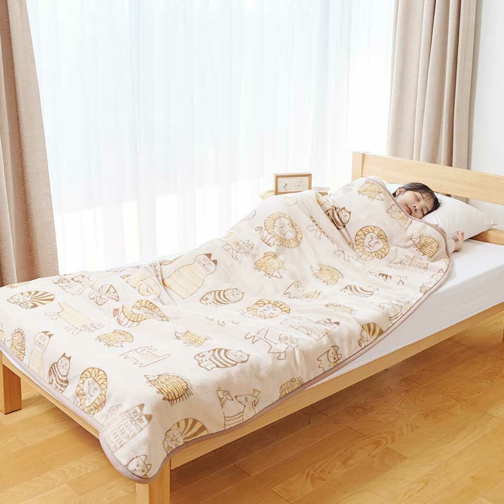 電気毛布(掛け敷き)リサ・ラーソン188x120cmKDK-L504 | コイズミ