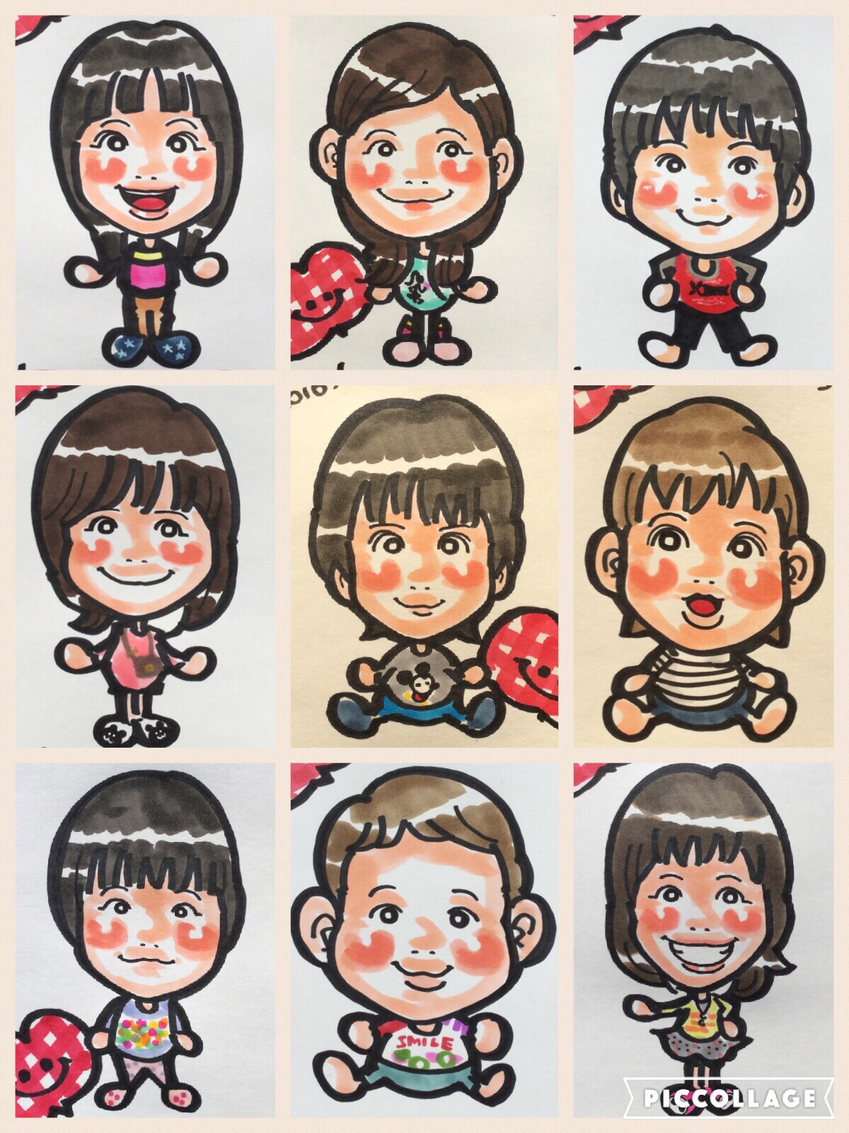 似顔絵25694☆中津で描きました｜ラクガキヤん日記