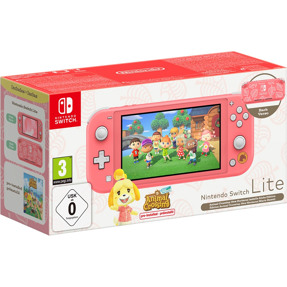 Consola portabila Nintendo Switch Lite Coral Isabelles Aloha
