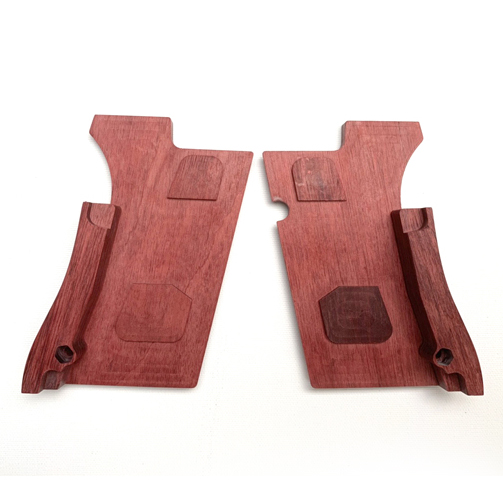 美品木製グリップ/東京マルイデザートイール.50AE/スムーズ/レッド薄型