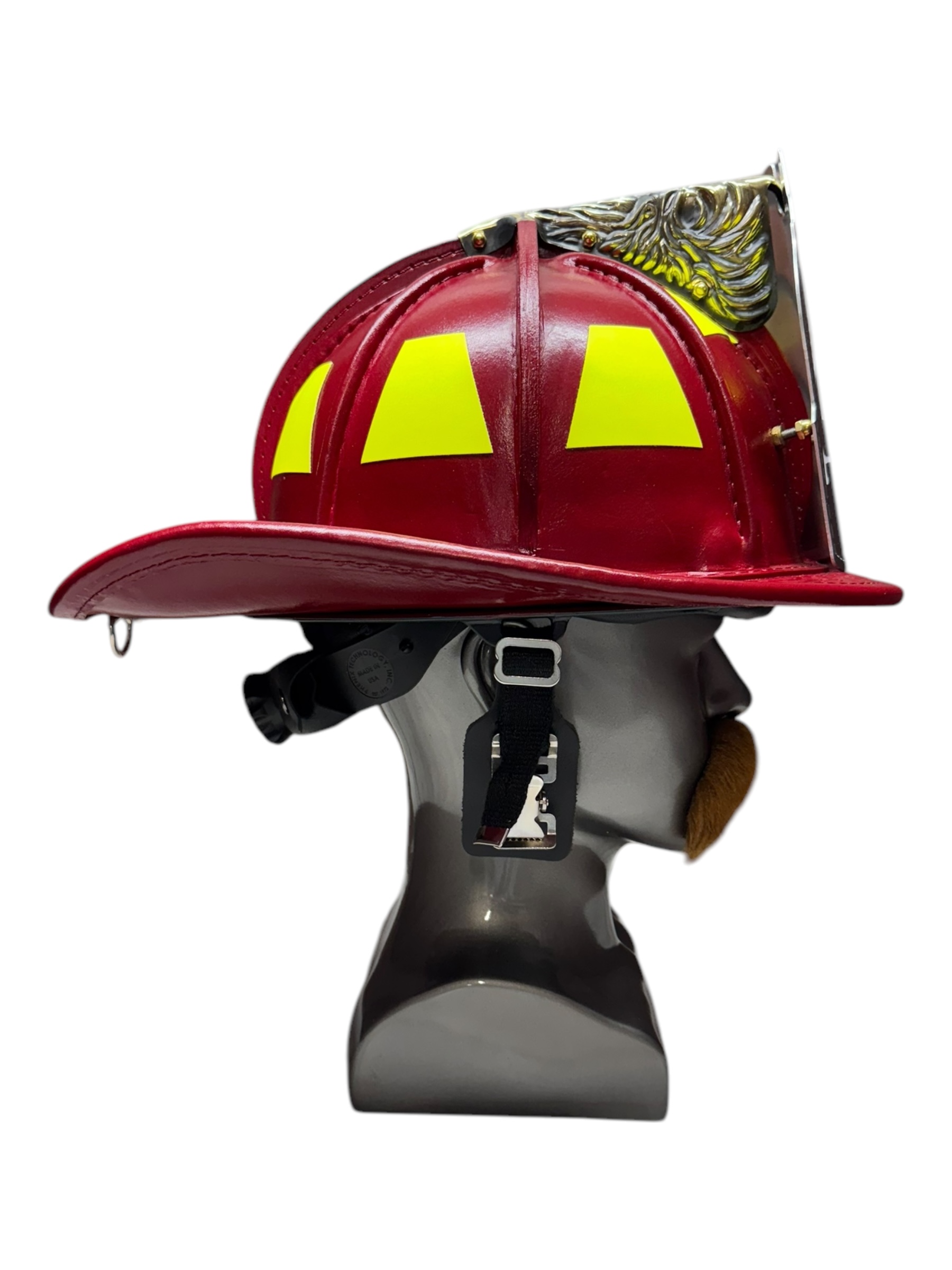 TL2 Scarlet Red Leather Helmet (NFPA) – Colorado Bend | Ladder Co