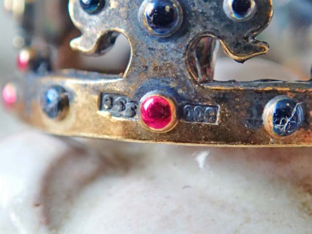 プラハのイエス王冠と宝珠と王笏のミニチュアセット】 - アンティーク