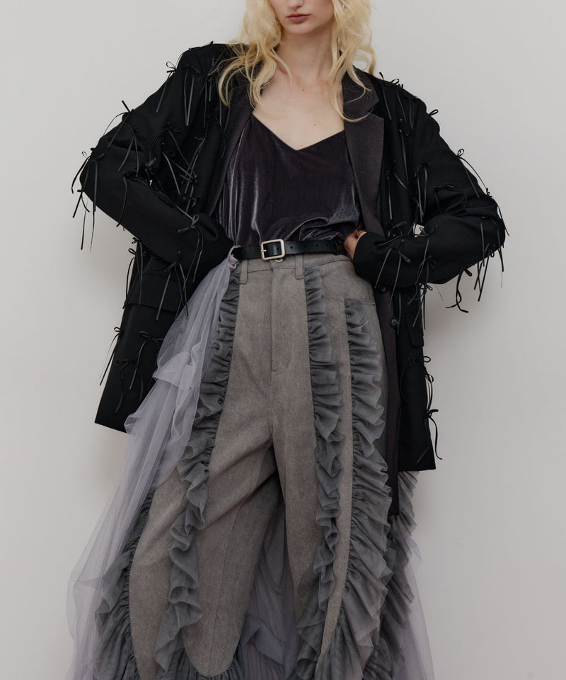 再入荷】デニム×ギャザーチュールパンツ – LA BELLE ETUDE online store