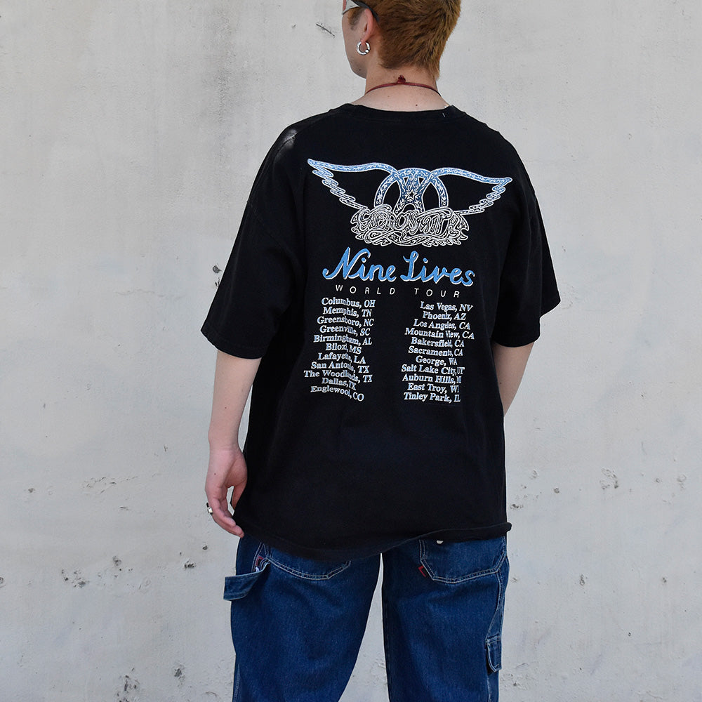 90's Aerosmith “Nine Lives“ World Tour Tシャツ 250430H – LABORATORY®