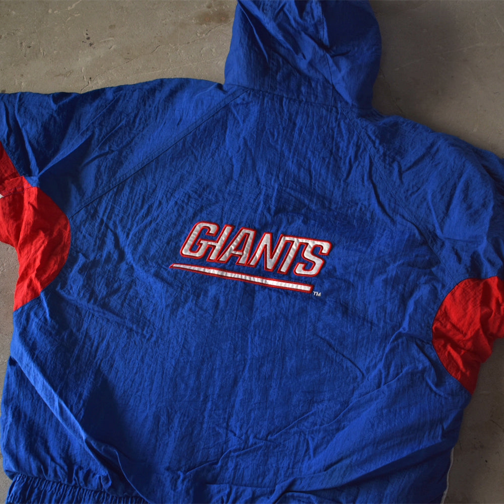 90's STARTER “NFL New York Giants” 中綿入り フード ナイロン