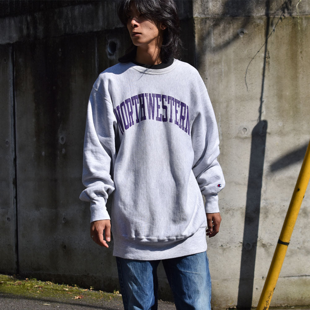 90's Champion/チャンピオン XXLサイズ！ “NORTHWESTERN” RWスウェット