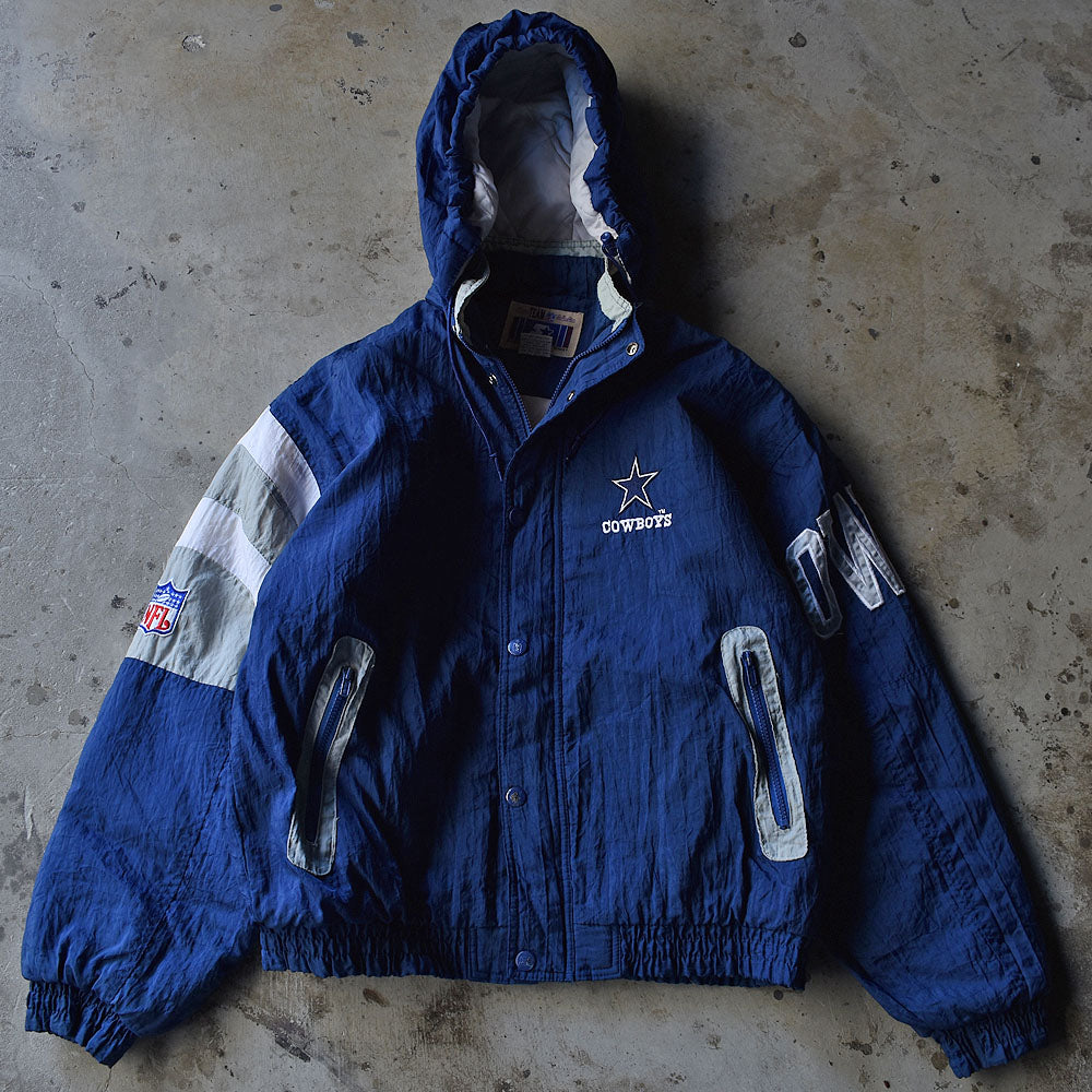 90's STARTER “NFL Dallas Cowboys” 中綿入り ナイロンプルジャケット