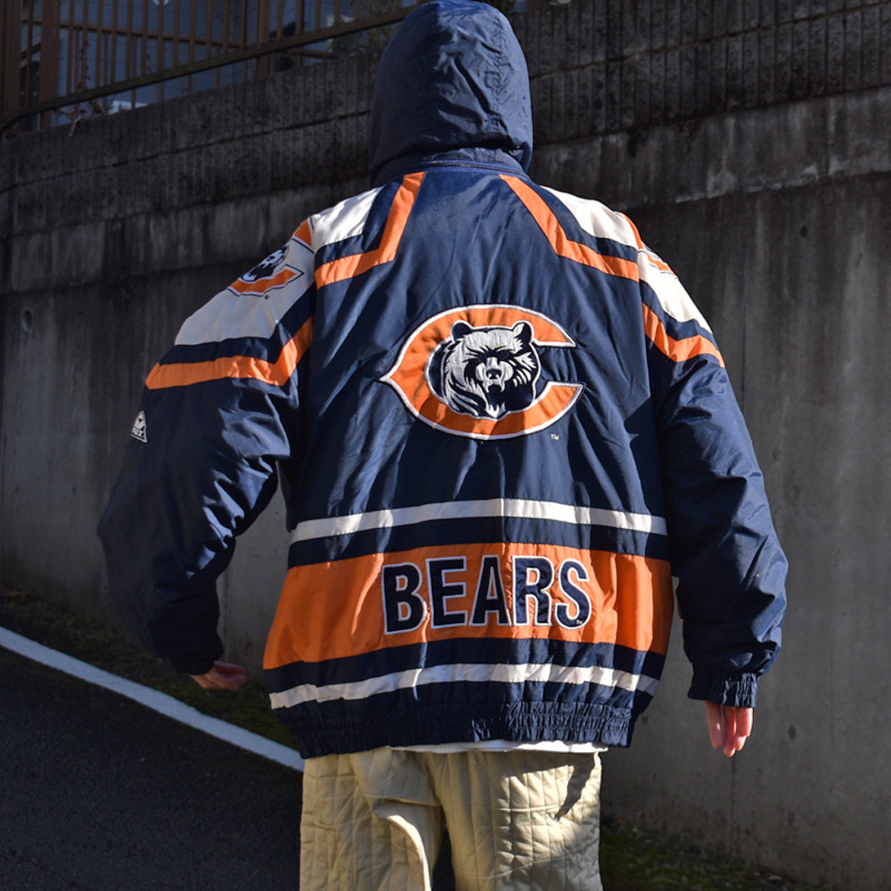 90's STARTER “NFL Chicago Bears” 中綿入り ナイロンジャケット