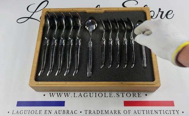 Laguiole en Aubrac 24-piece Flatware Set - Ebony wood