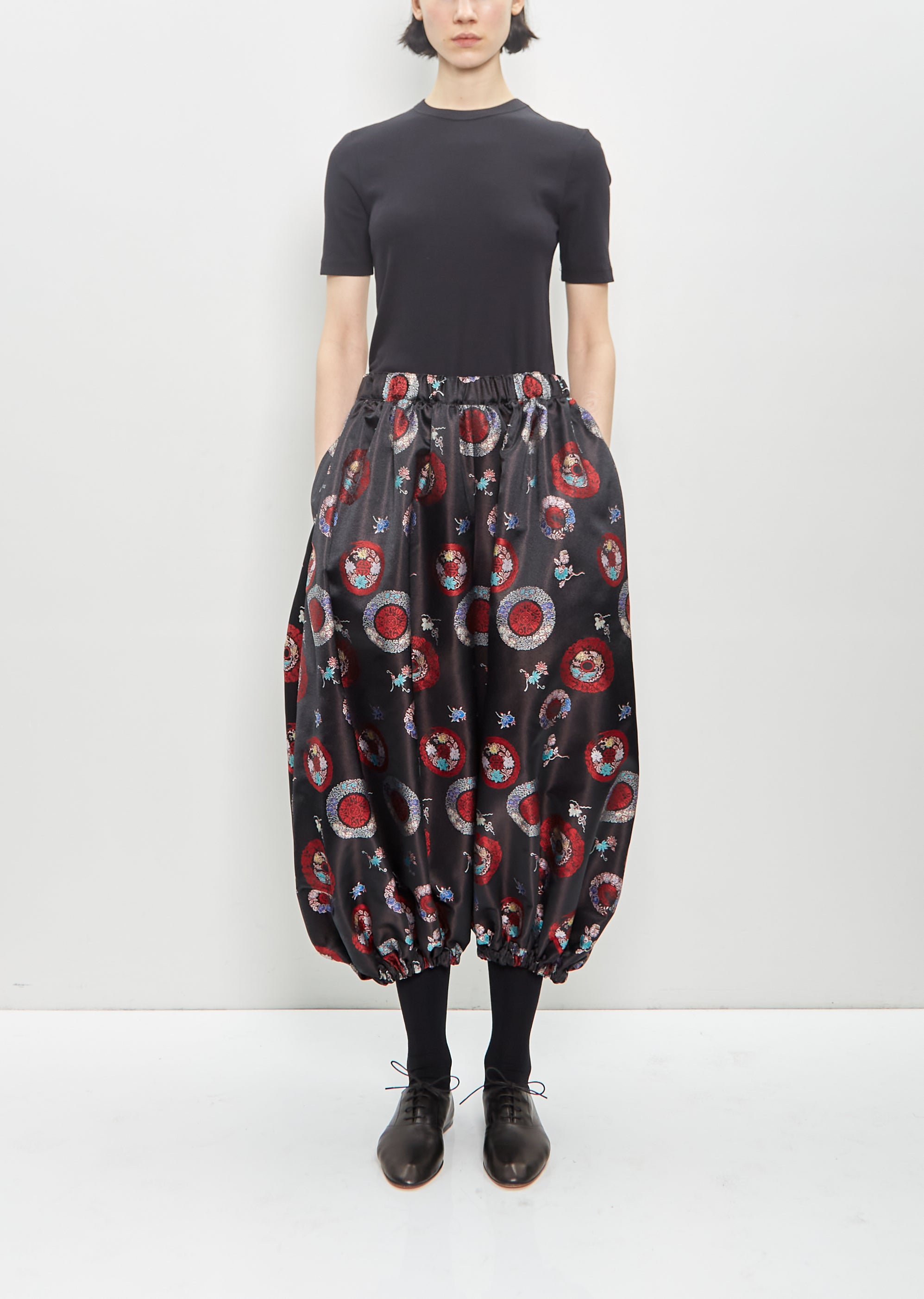 Polyester Jacquard Balloon Pants – La Garçonne
