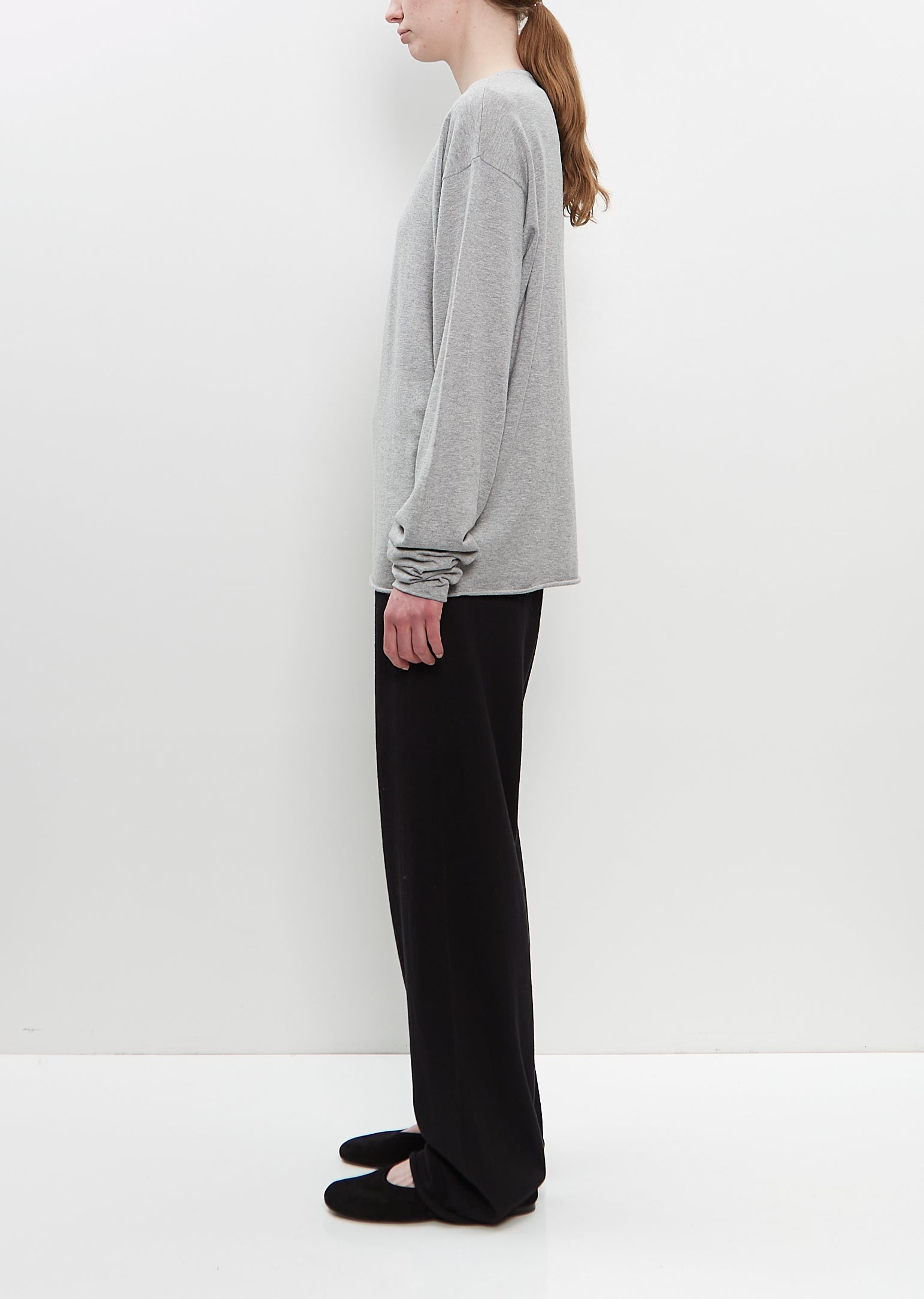 Cotton Cashmere n°347 Aries Sweater — Grey – La Garçonne