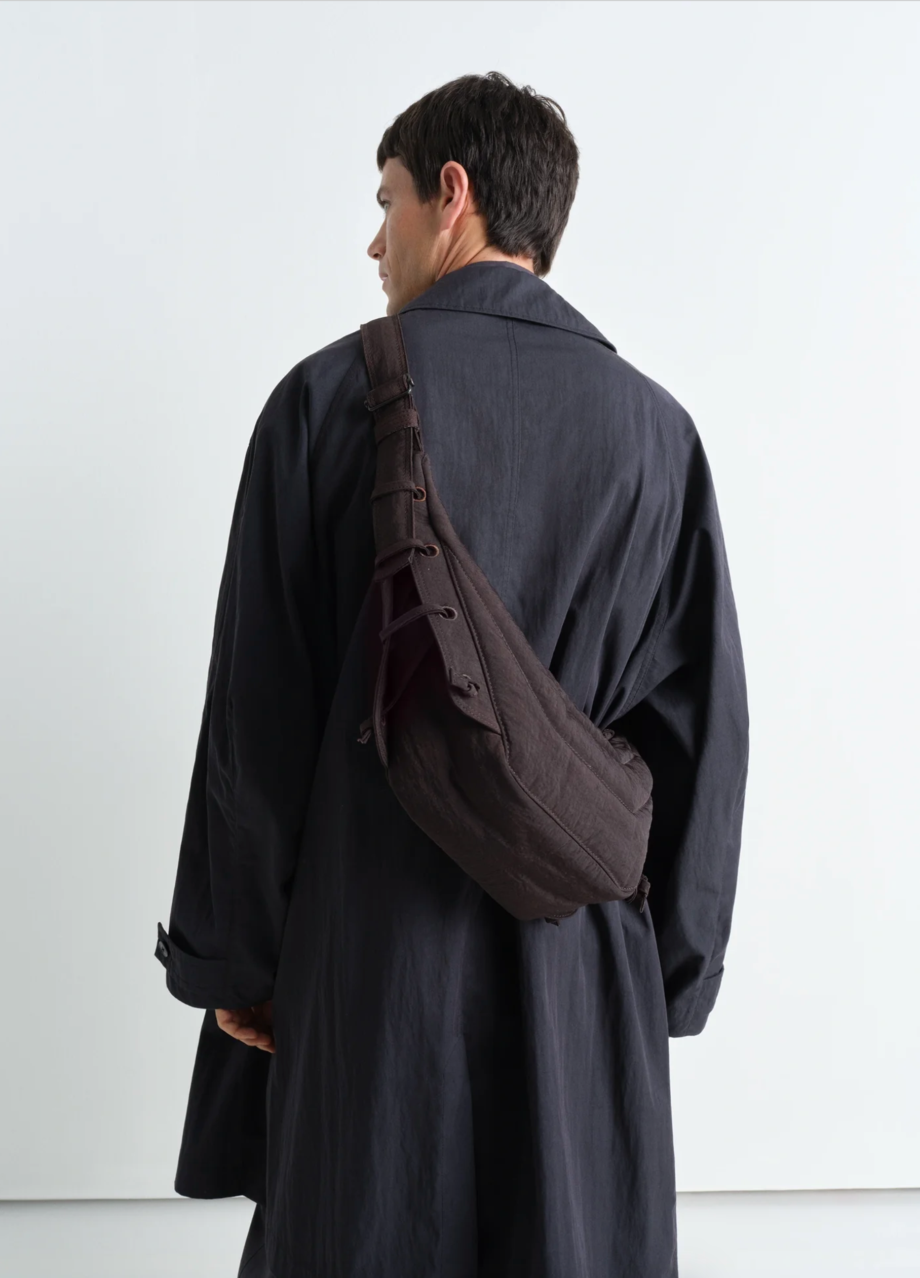 Medium Soft Game Bag — Dark Chocolate – La Garçonne