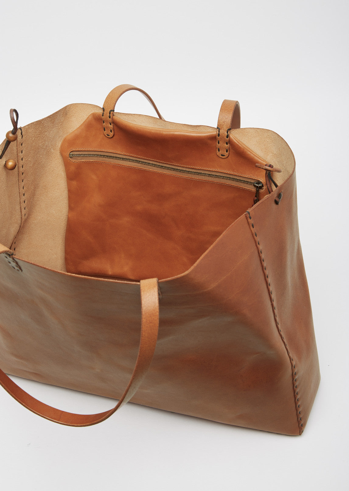 Parenthese Large Shoulder Bag by Henry Cuir - La Garçonne