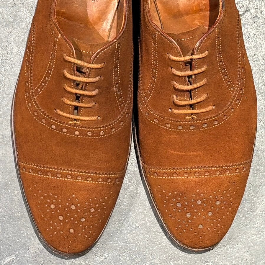 JOHN LOBB】ジョンロブ スエードシューズ セイモア パンチドキャップ