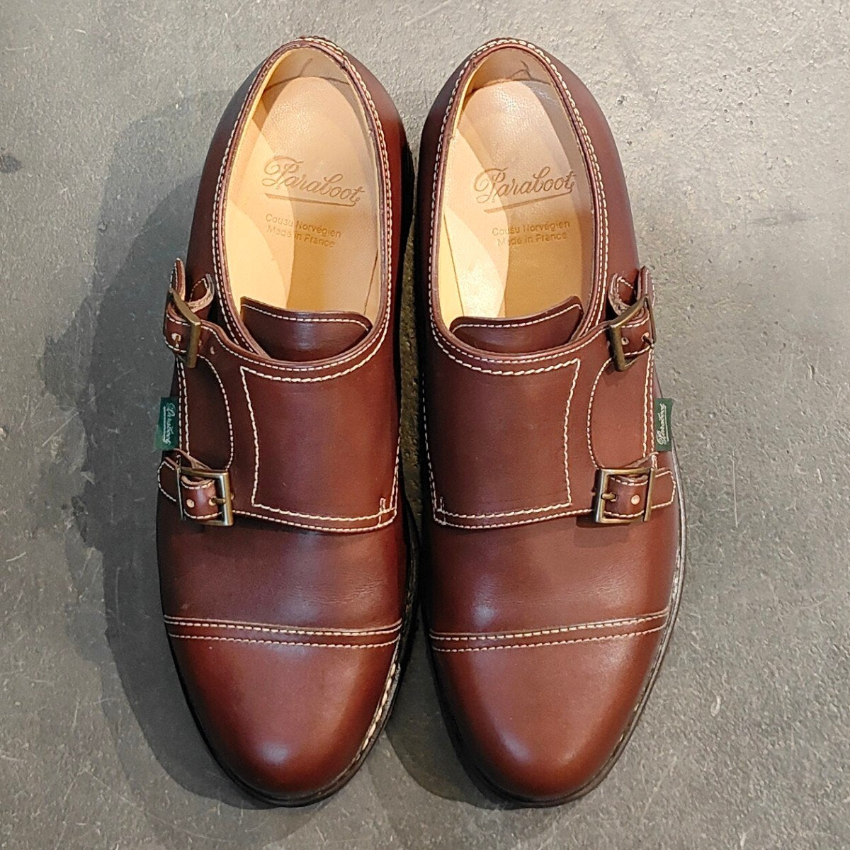 新品未使用 【Paraboot】パラブーツ ウィリアム ダブルモンク カーフ