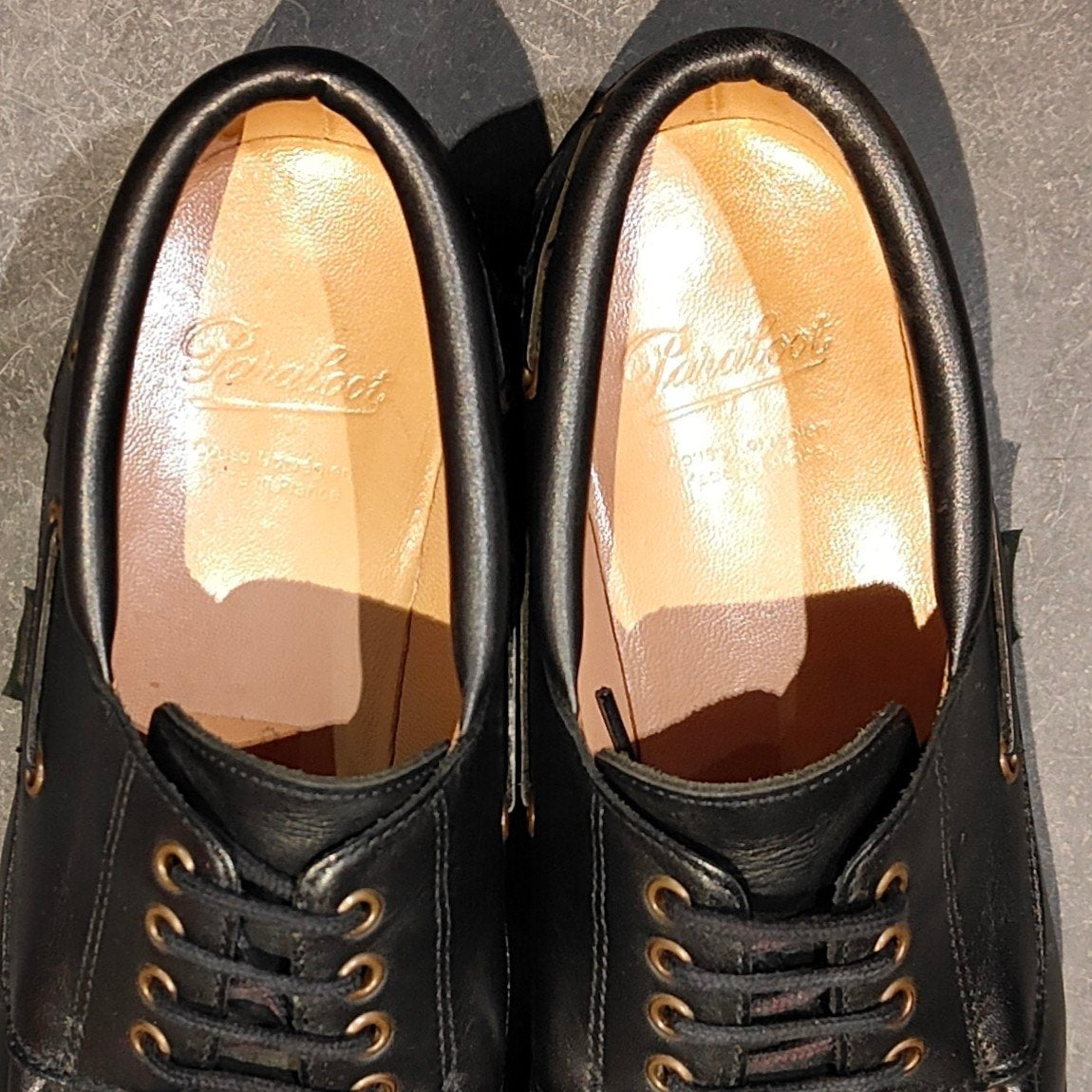 極美品 【Paraboot】パラブーツ シメイ Uチップ カーフ ブラック