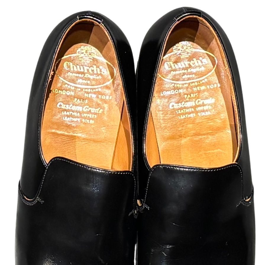 Church's】チャーチ スリッポン ブラック（黒） サイズ 6.5 ラスト