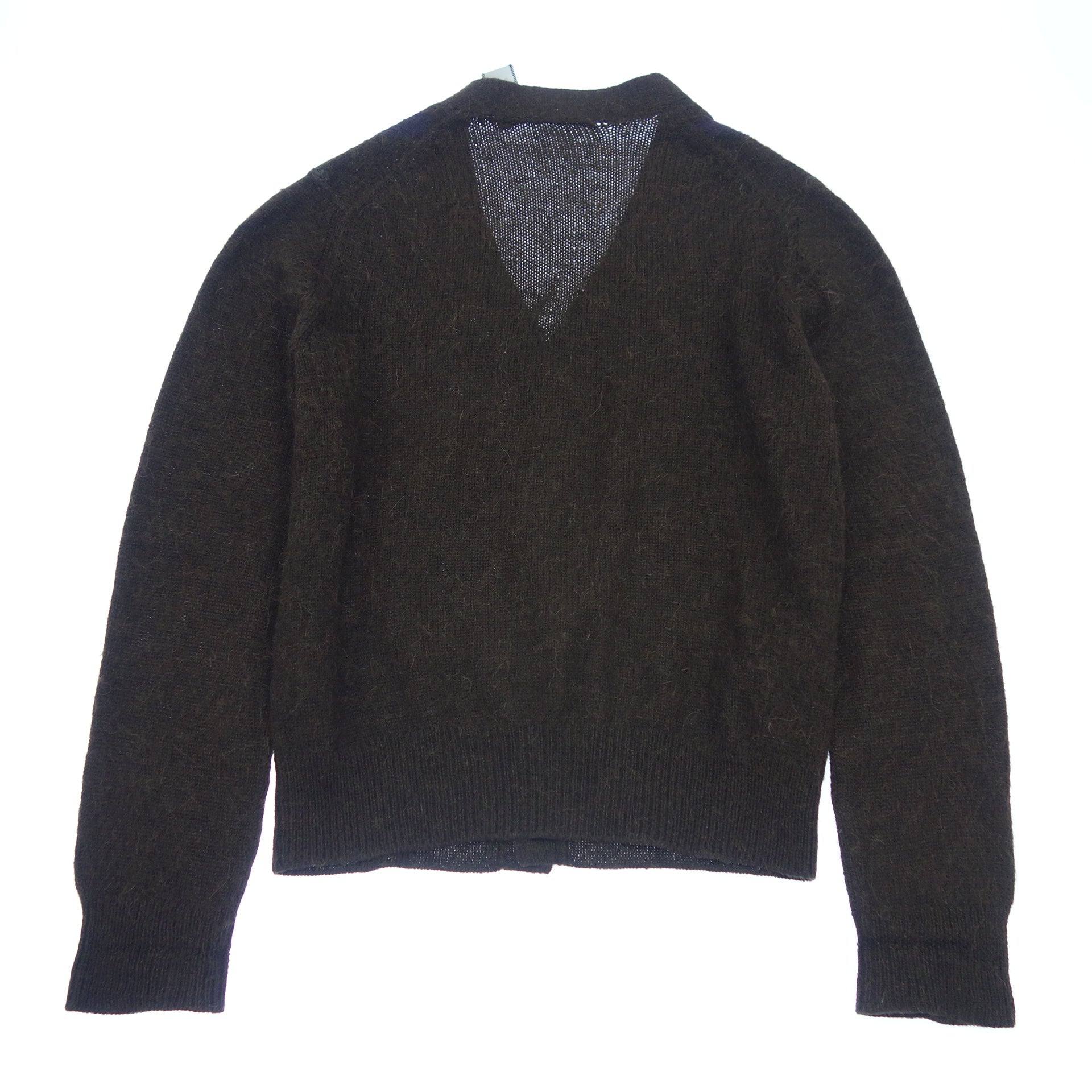 PRADA】プラダ 13AW アルパカカーディガン アーガイル柄 ブラウン