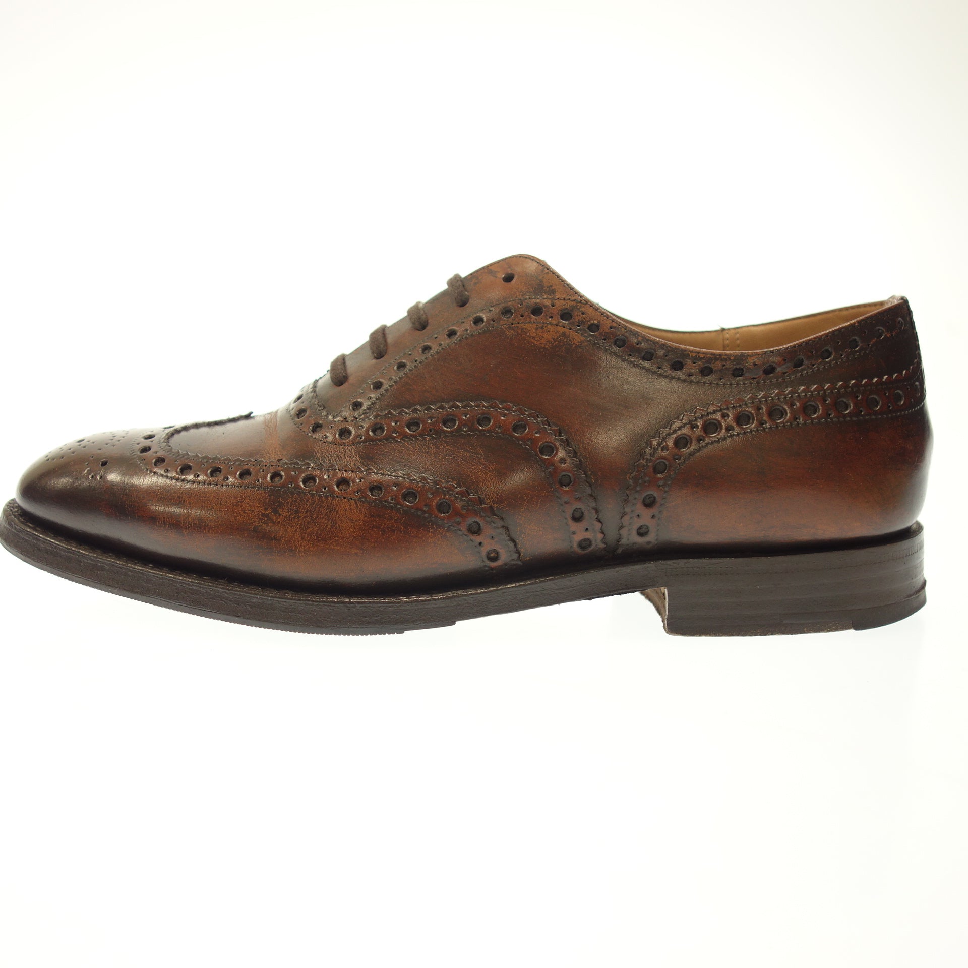 Churchs】チャーチ BRISBANE フルブローグ カーフ ブラウン サイズ UK7