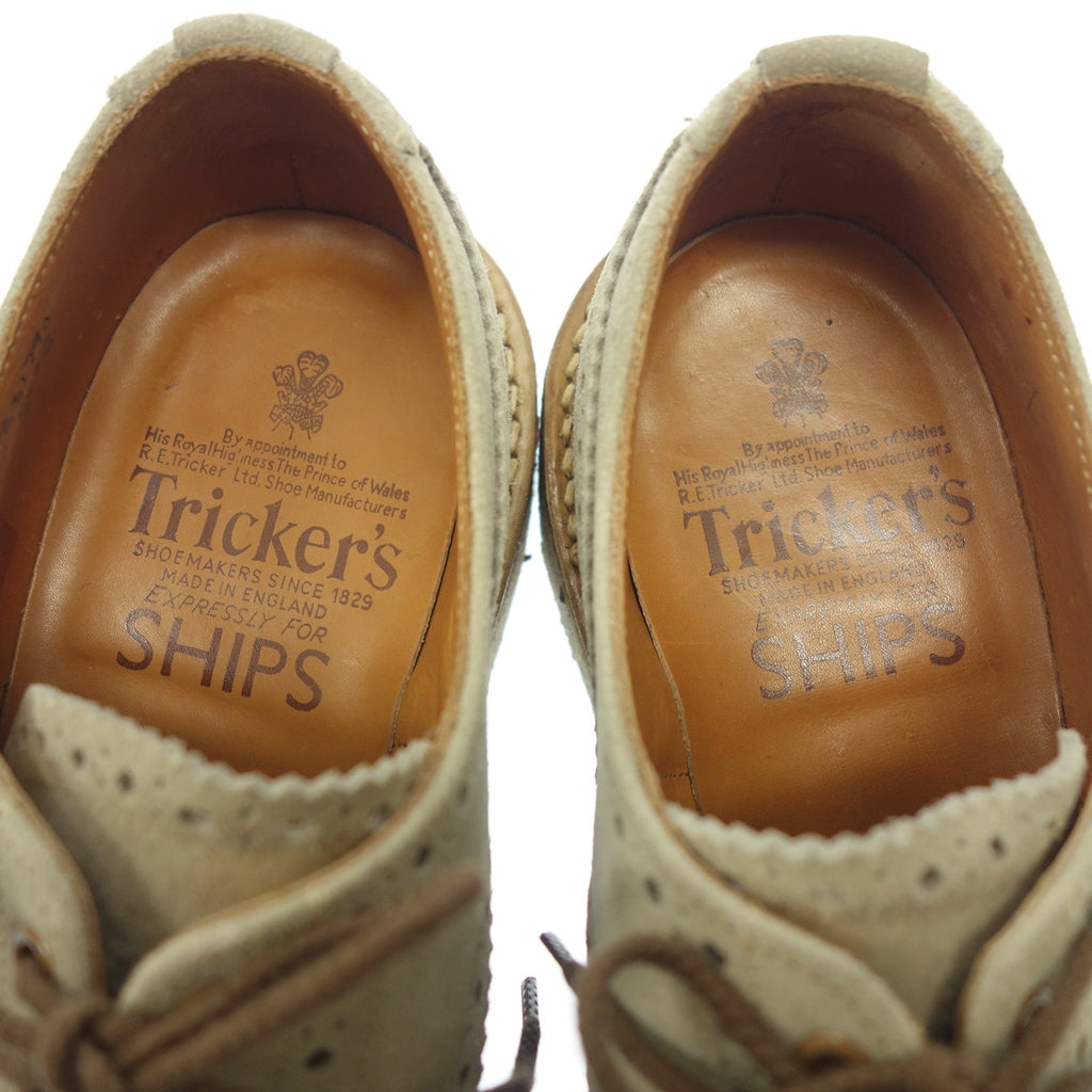 Tricker's】トリッカーズ SHIPS別注 M5633 スエード ウイングチップ