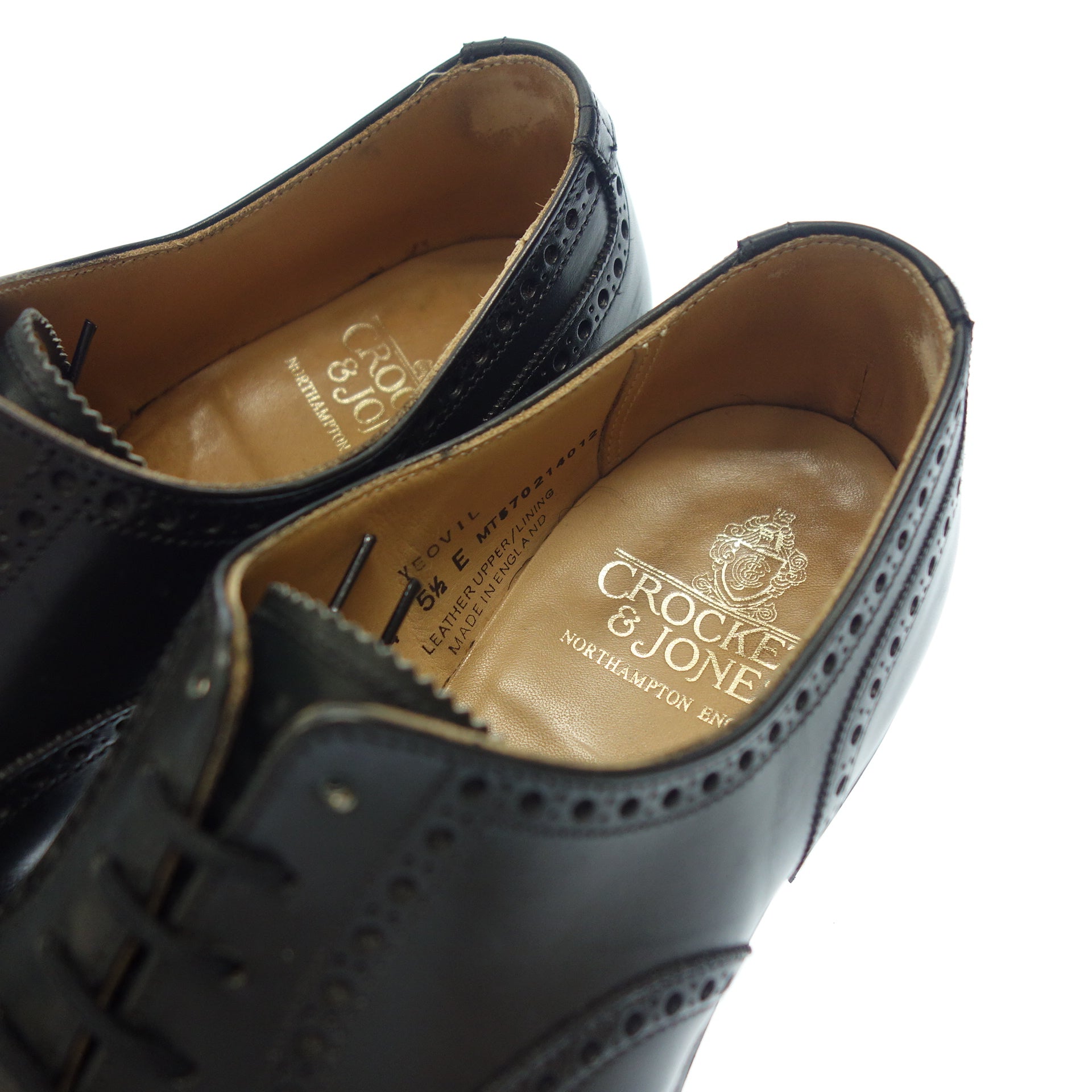 Crockett＆Jones】クロケット＆ジョーンズ YEOVIL セミブローグ カーフ